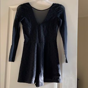 Topshop Black Romper